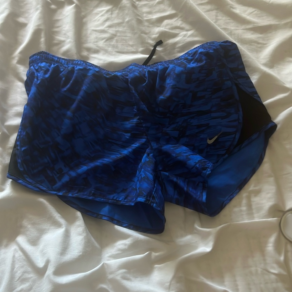 Blue Nike shorts for athleisure